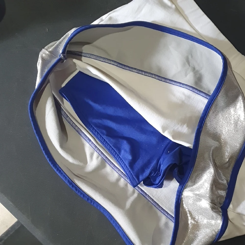 Kids Teen Blue and Silver Sequin Costume